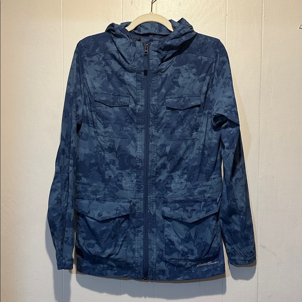 Eddie Bauer Rain Wind jacket size M camo